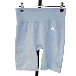 Oner Active Women's  Classic Seamless High Waist Cycling Short Size Large Blue